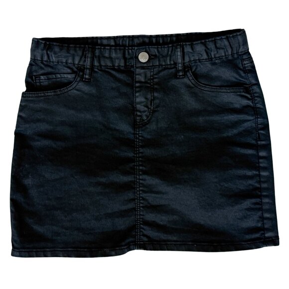 Girls' GapKids Black Wash Denim Mini Skirt - Picture 1 of 5